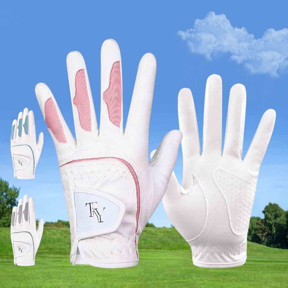 Comfortable Women's Sport Gloves Professional Full Finger Ladies Golf Gloves Left Right Hand Non-slip Golf Mittens