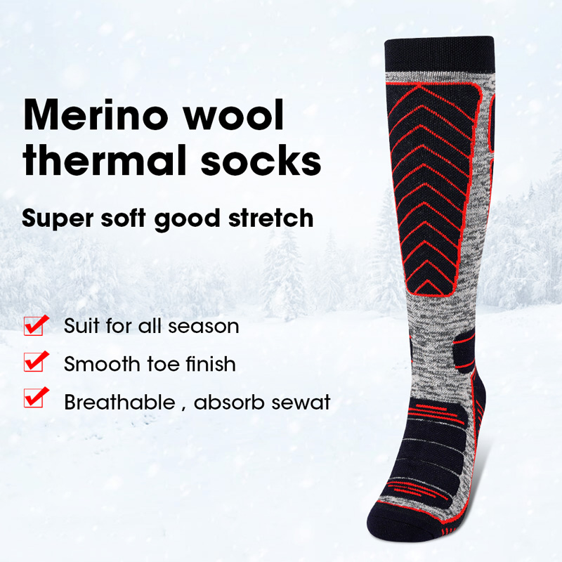 SAVIOR HEAT Winter Thermal Men Socks Set For Ski Cycling Moto Snowboard Hiking Warmer Merino Wool Women Stocking 5 Pairs