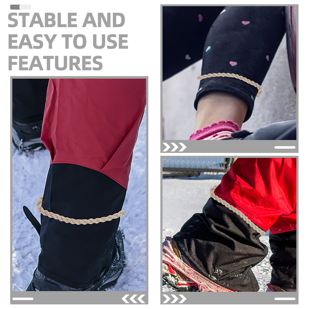 5pcs Elastic Bands Blousing Garters Boot Straps Reusable Outdoor Leg Straps Hiking Camping Cycling Lightweight Durable Boot