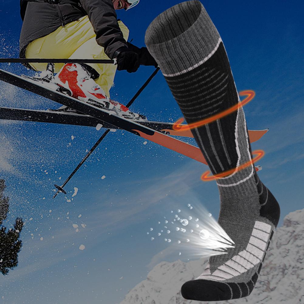 Knee-high Warm Socks High-performance Thermal Ski Socks Non-slip Cuff Breathable Moisture-wicking Snowboard Sports for Comfort