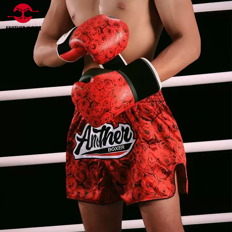 Boxing Gloves for Men Women Boxing Training Sparring Punching Kickboxing Gloves Roses Heavy Bag Workout Gear for Muay Thai MMA