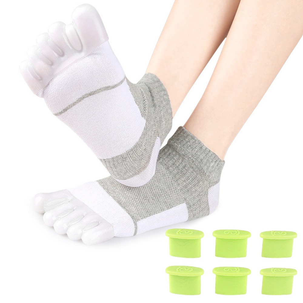 High Elasticity Split Toe Socks Adjustable Breathable Five-toe Split Socks Five Toe Separation 3D Wrapped Heel