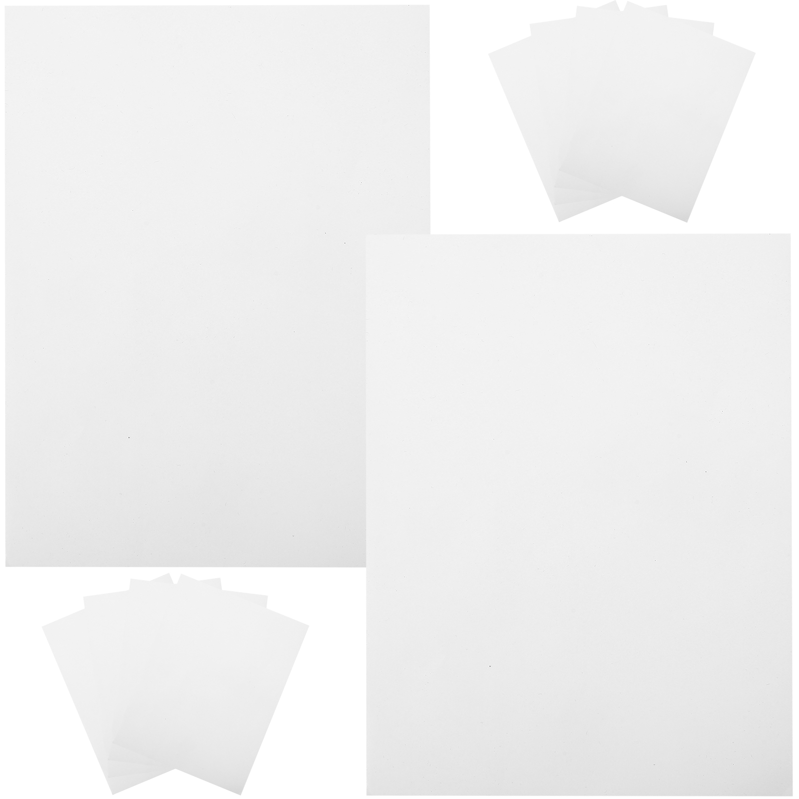 10 Sheets A4 Size Double Sided Tape High Viscosity Transparent Stickers PET Material Craft Adhesive Square Sticker Paper Strong