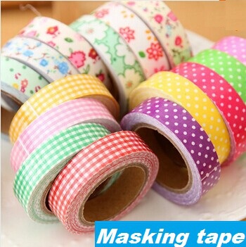 1pcs/lot Cotton Adhesive tape masking Japanese tape Decorative tape Scrapbooking sticky Stationery School supplies