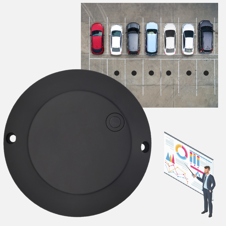 Newest DO201 DO202 Surface Mounting NB-IoT 4G Smart Parking System Ultrasonic Radar LoRaWAN Parking Spot Occupancy Sensor