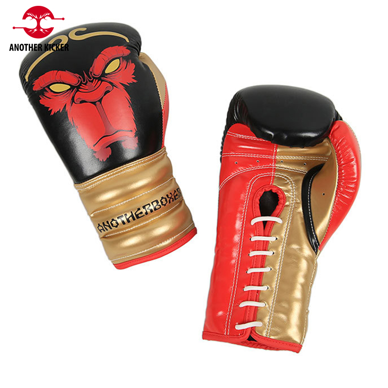 Kick Boxing Gloves for Men Women PU Karate Muay Thai Gloves Monkey High Quality Guantes De Boxeo Fight MMA Training Equipment