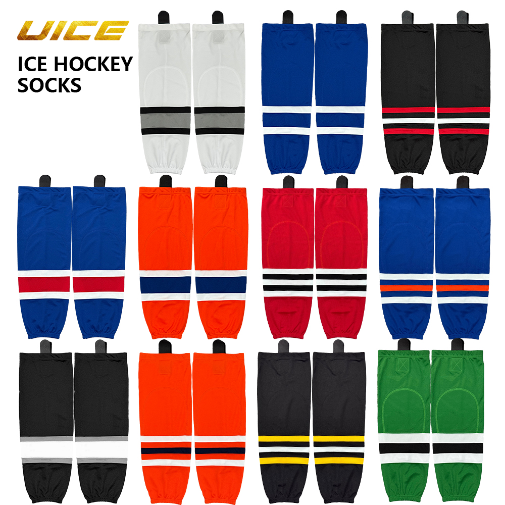 1 Pair Ice Hockey Socks Polyester Hockey Equipment Multiple Colors Team Training Socks Practice Socks Ice Hockey Sports Sock