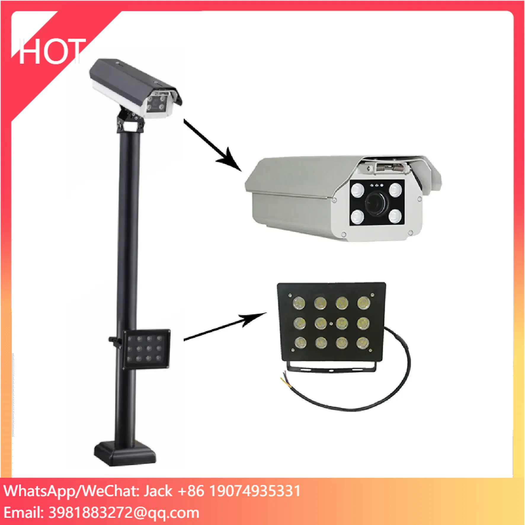 LPR Security Camera Cctv Sim Card 4g Intelligent Battery Camera Wireless Mini Solar Parking System Management