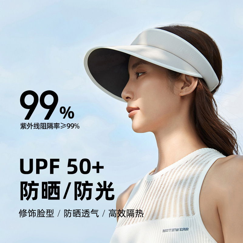 Women's Sun Protection Golf Cap UPF 50+ Large Brim Summer Sport Tennis Hiking Empty Top Hat Black White Outdoor Wearcustom logo