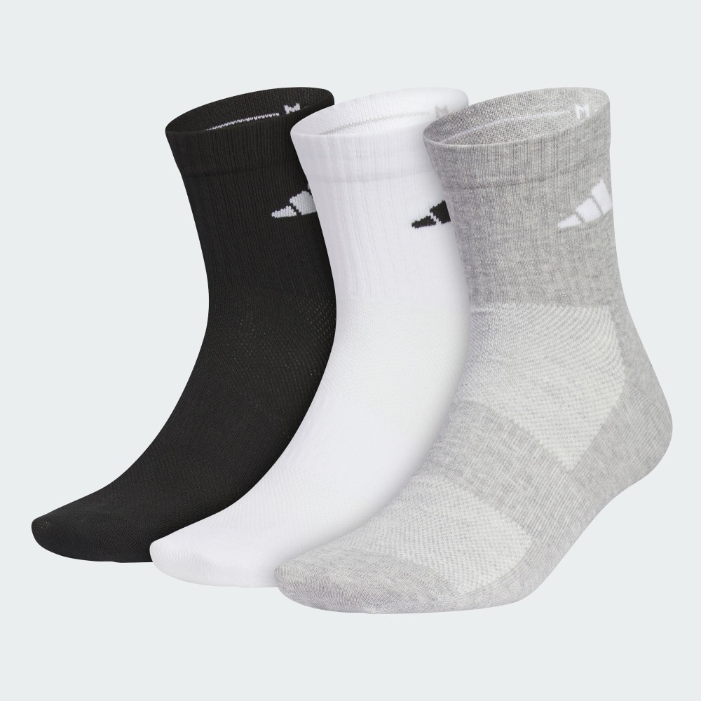 Adidas SPW Crew Pack of 3 Socks Unisex Antibacterial Training Socks Simple Design Comfortable Fabric for Active Lifestyle