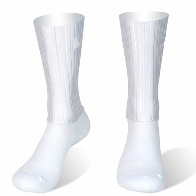 Silicone Slip 2024 Socks Anti Aero Summer Whiteline Cycling Socks Men Bicycle Sport Running Bike Socks Calcetines Ciclismo