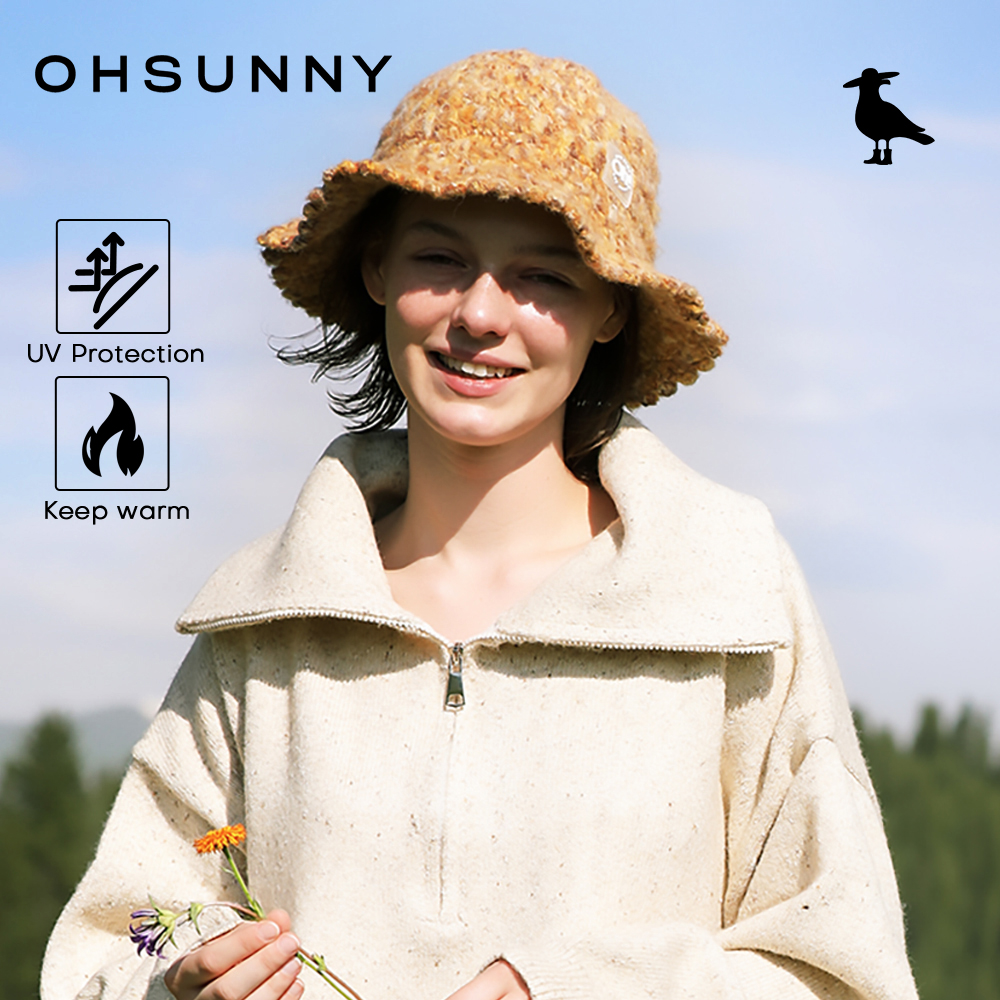 OhSunny Warm Hat for Women,Winter Windproof Soft Thermal Hiking Caps Outdoor Camping Mountaining Knit Hats