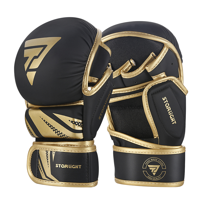 Half Finger Professional Boxing Gloves PU Leather MMA Fighting Martial Arts Boxing Gloves Karate Muay Thai Training Gloves Men's