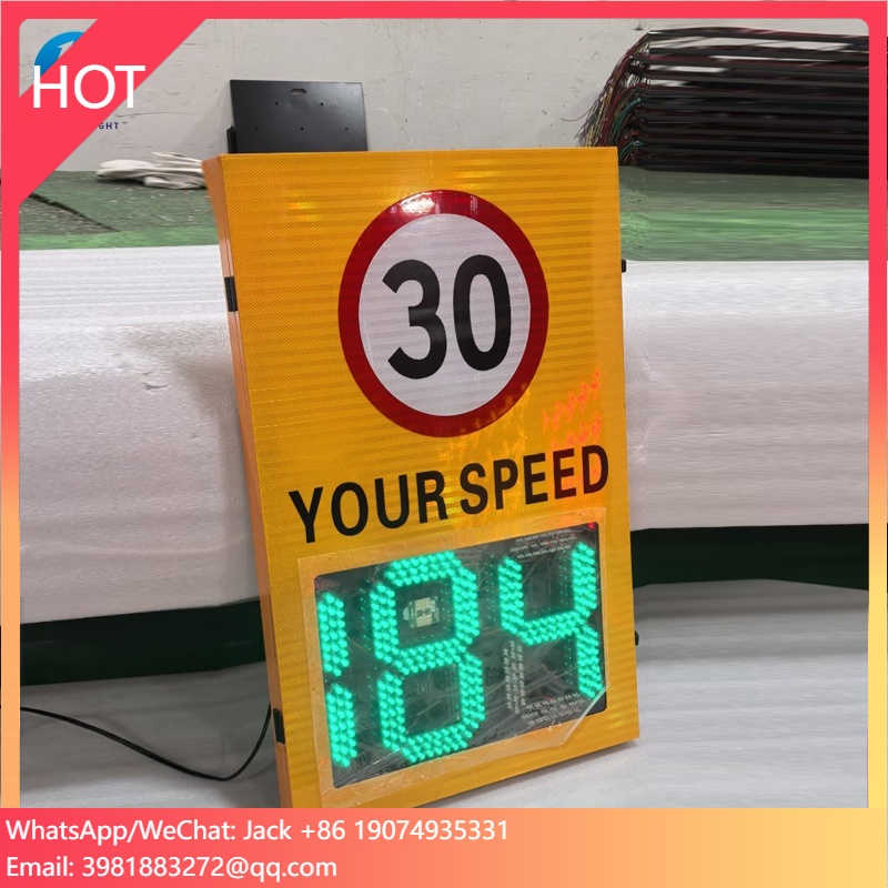 Factory Price Traffic Speed Display Radar Sign Traffic Vehicle Capture Slow Down Sign Solar Radar Speed Detector For Road Safety