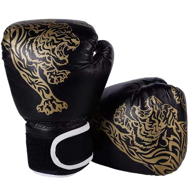Adult PU leather boxing gloves, breathable boxing gloves, training, taekwondo, family sports