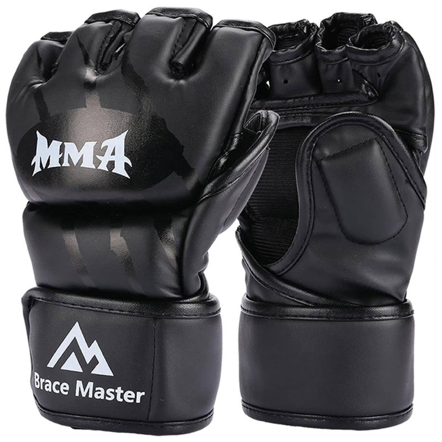 MMA Training Gloves Half Finger Boxing Gloves for Fighting Competition Sparring MMA Equipment Hand Wraps