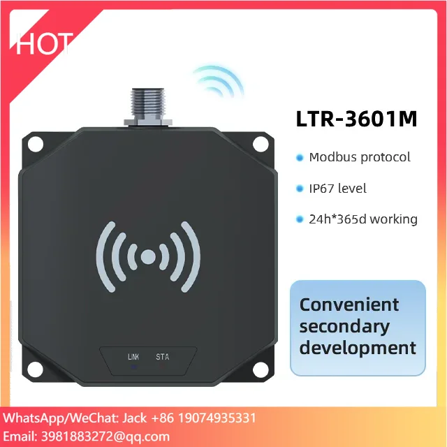 HF RFID 13.56MHz Industrial RFID Reader Modbus With Multiple Operate Mode IP67 Industrial Grade Industrial RFID Reader