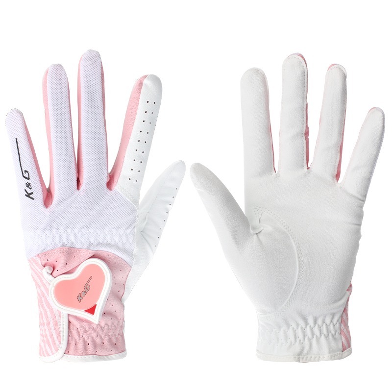 Golf Gloves For Woman Pair Breathable Fabric Golf Gloves Set Ladies Left Right Hand Professional Accessories Anti Slip Training