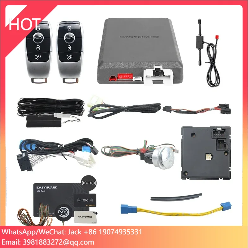 EASYGUARD CAN BUS PKE Remote Starter Fit For 13-15 Benz ML W166/13-15 GL X166/16-18 GLS X166/12-18 GLA X156/12-18 CLA C117