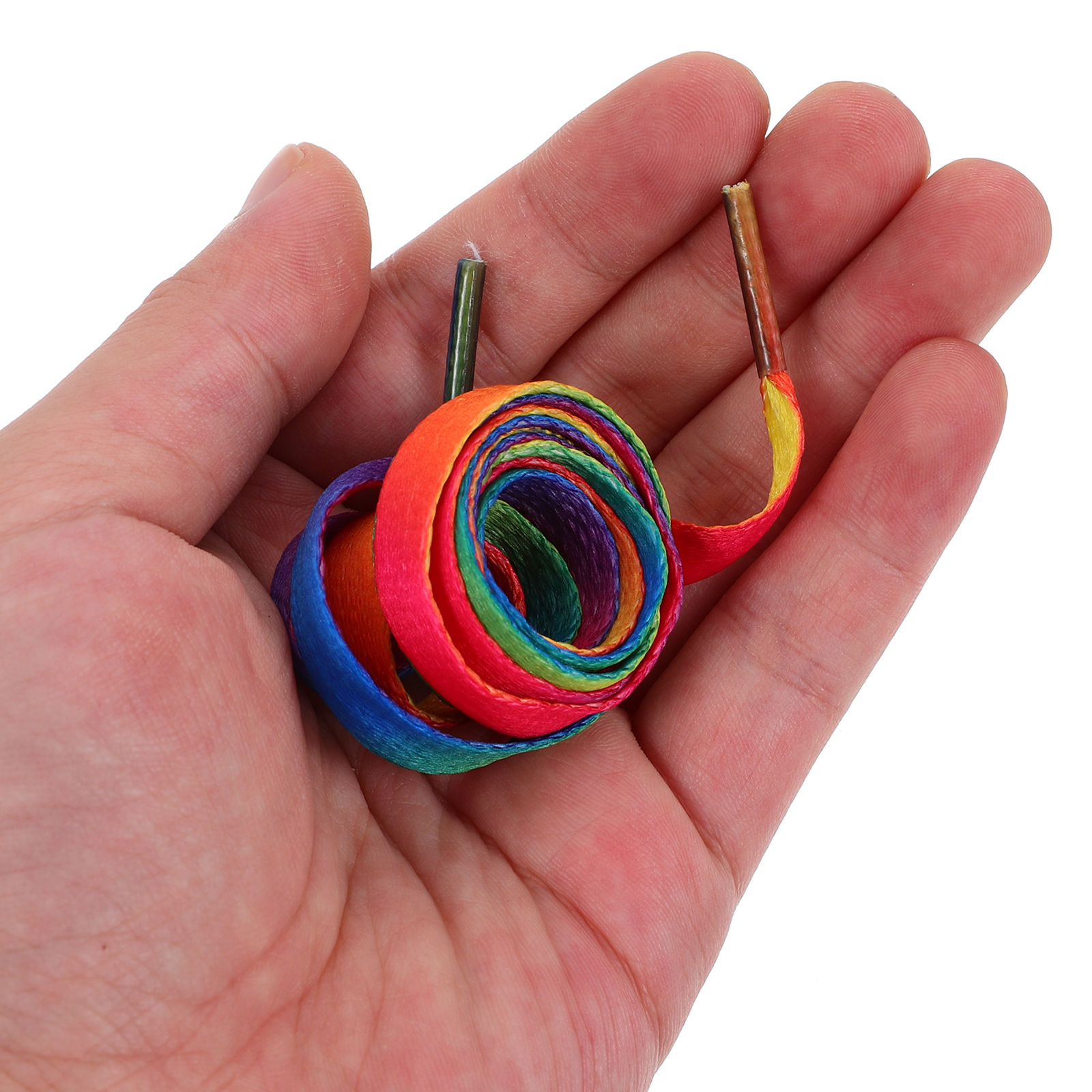 Rainbow Shoelaces 1M Gradient Shoe Laces Flat For Sneakers Sports Canvas Shoes Diy Rainbow Color Laces For All Shoes