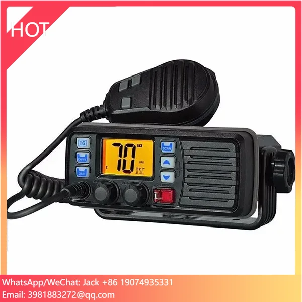 IP67 Waterproof RS-507M 25W Larger Display Mobile Radio On Boat VHF Marine Radio POC Walkie Talkie Station