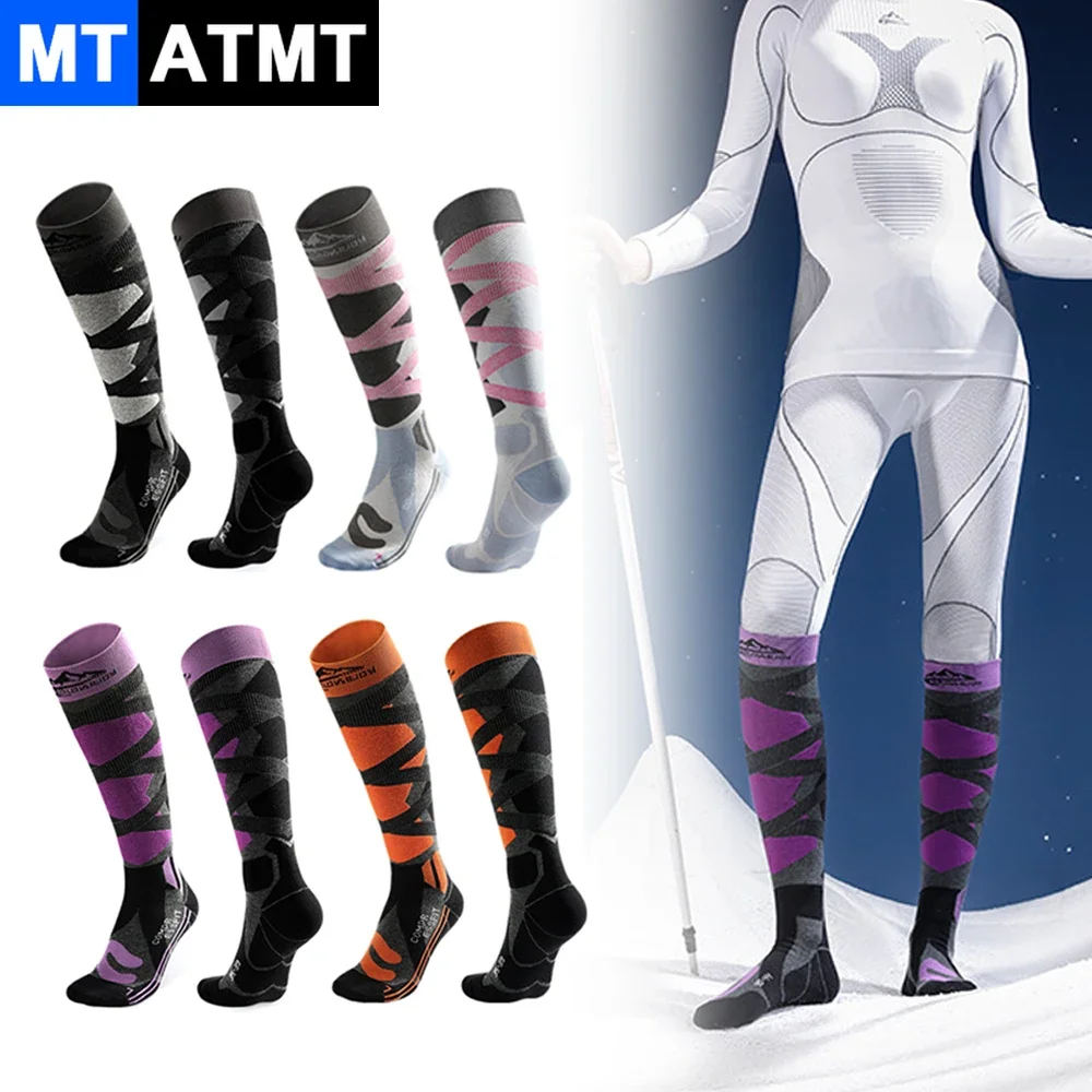 1 Pair Winter Men Women Warm Ski Socks Thicker Cotton Sports Snowboard Cycling Soccer Socks High Elastic Thermal Sock