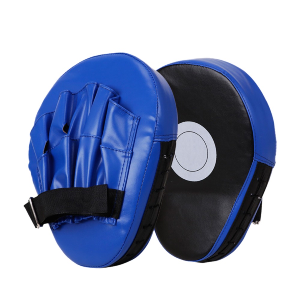 2Pcs PU Leather Curved Boxing Hand Target Tear Resistance Thickened Taekwondo Kicking Target Good Rebound Lightweight