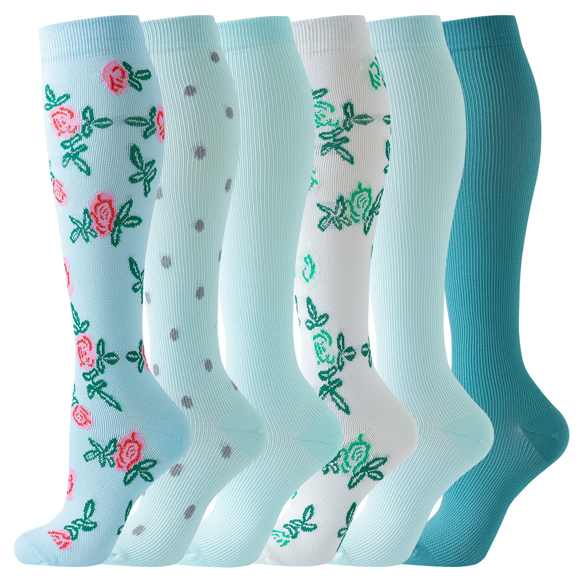 6 Pairs Nurse Stocking Compression Socks Nurse Compression Socks dentist Sport Men Female Running