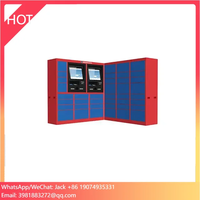 Waterproof And Moisture-proof Lockers Automatic Metal Storage Locker Cabinet Smart Parcel Delivery Locker With 21.5 Touch Screen