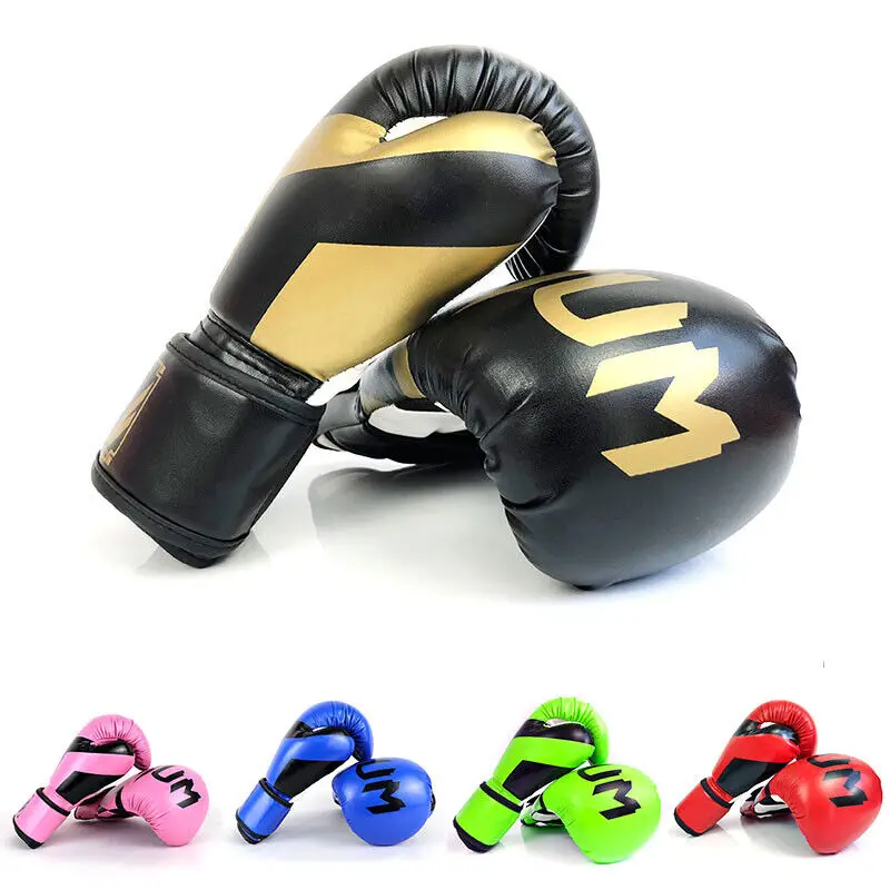Boxing Gloves Adult Professional Training Boxing Sanda Sandbag Fighting Gloves Muay Thai 6OZ 12OZ Plus Size