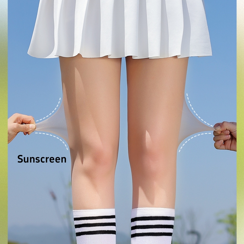 Summer Silk Socks Women's Outdoor Slim Breathable Pantyhose High Elasticity Golf Sports Leggings Sun Protection