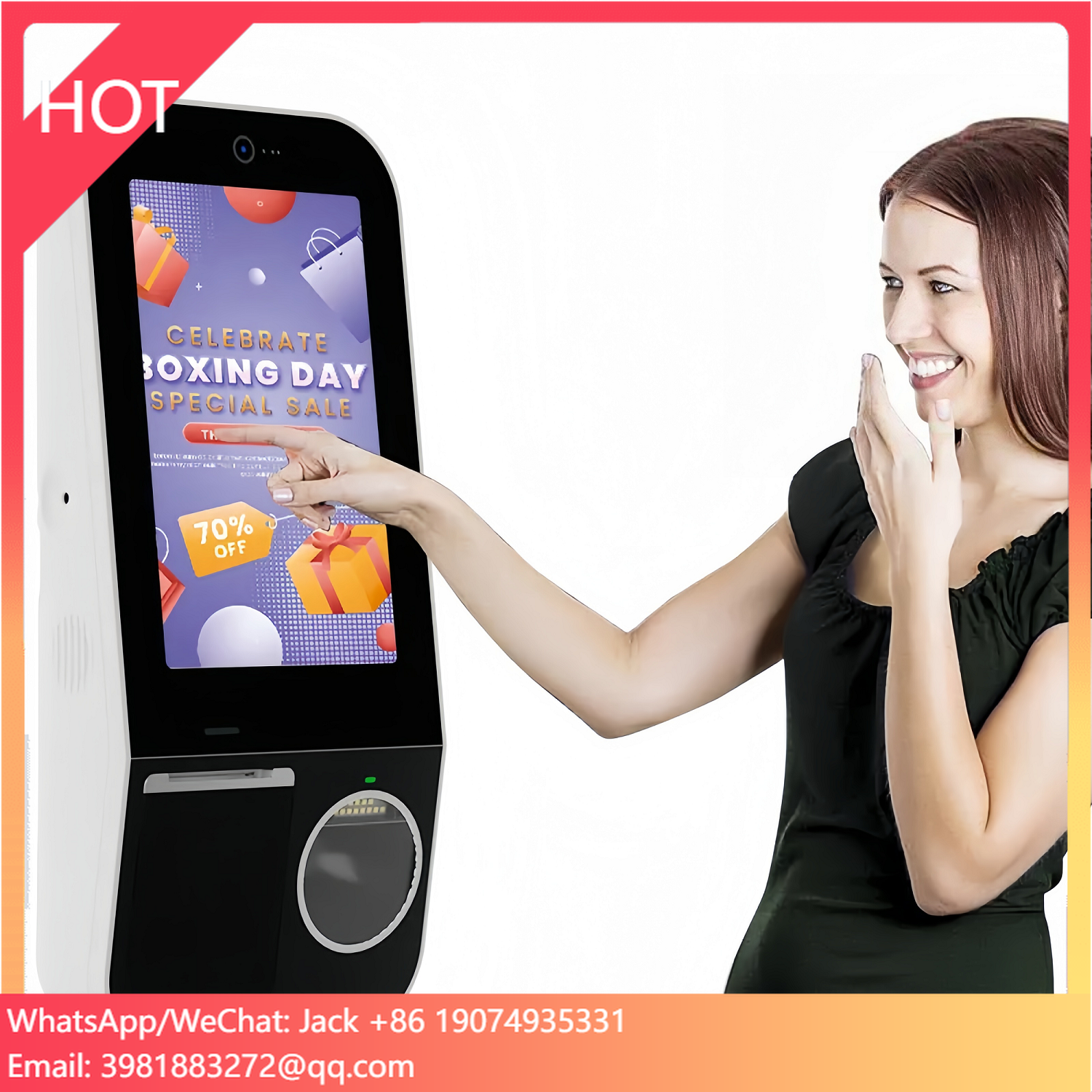 Secure Bluetooth Kiosk For Confidential Services For Medical Clinics And Law Offices With SDK Function