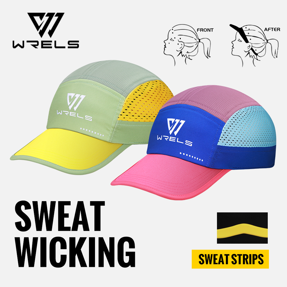 WRELS Sun Hats UV Protection Dry Quickly Hollow Top Sun Hat Summer Packable Visor Outdoor Sport Sun Protection Hat For Tennis