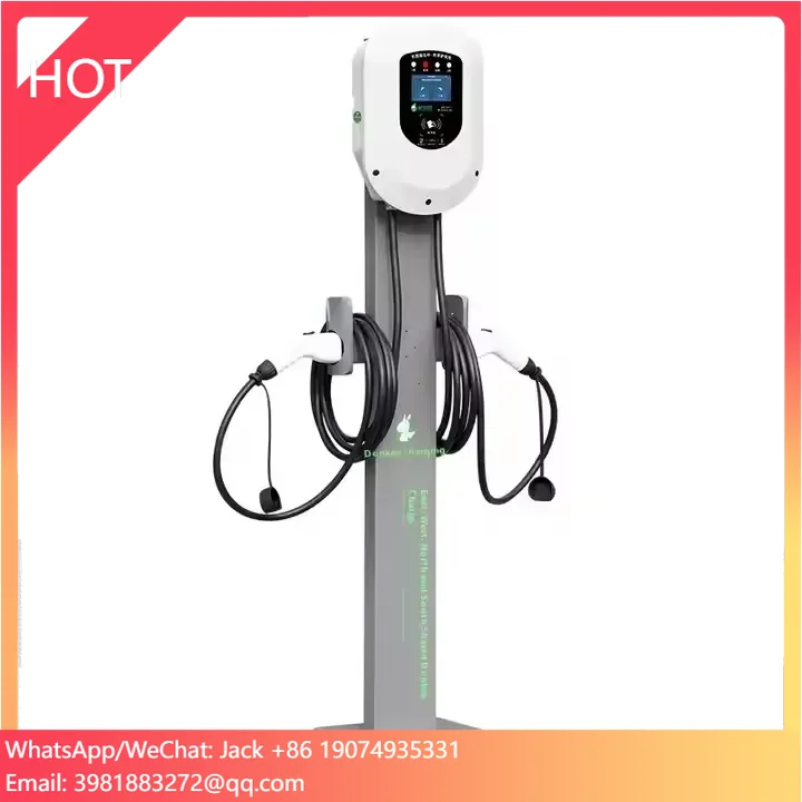 7 KW EV Wall Charger Solar System CCS2 EVLadestation DC LCD Display IP54 Long Working Time WLAN New Condition Input Voltage 220V