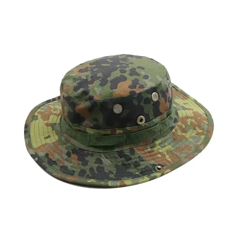 Camouflage Boonie Hat Outdoor Hiking Fishing Hunting Camo Bucket Hat Packable Travel Summer Beach Hat for Women and Men