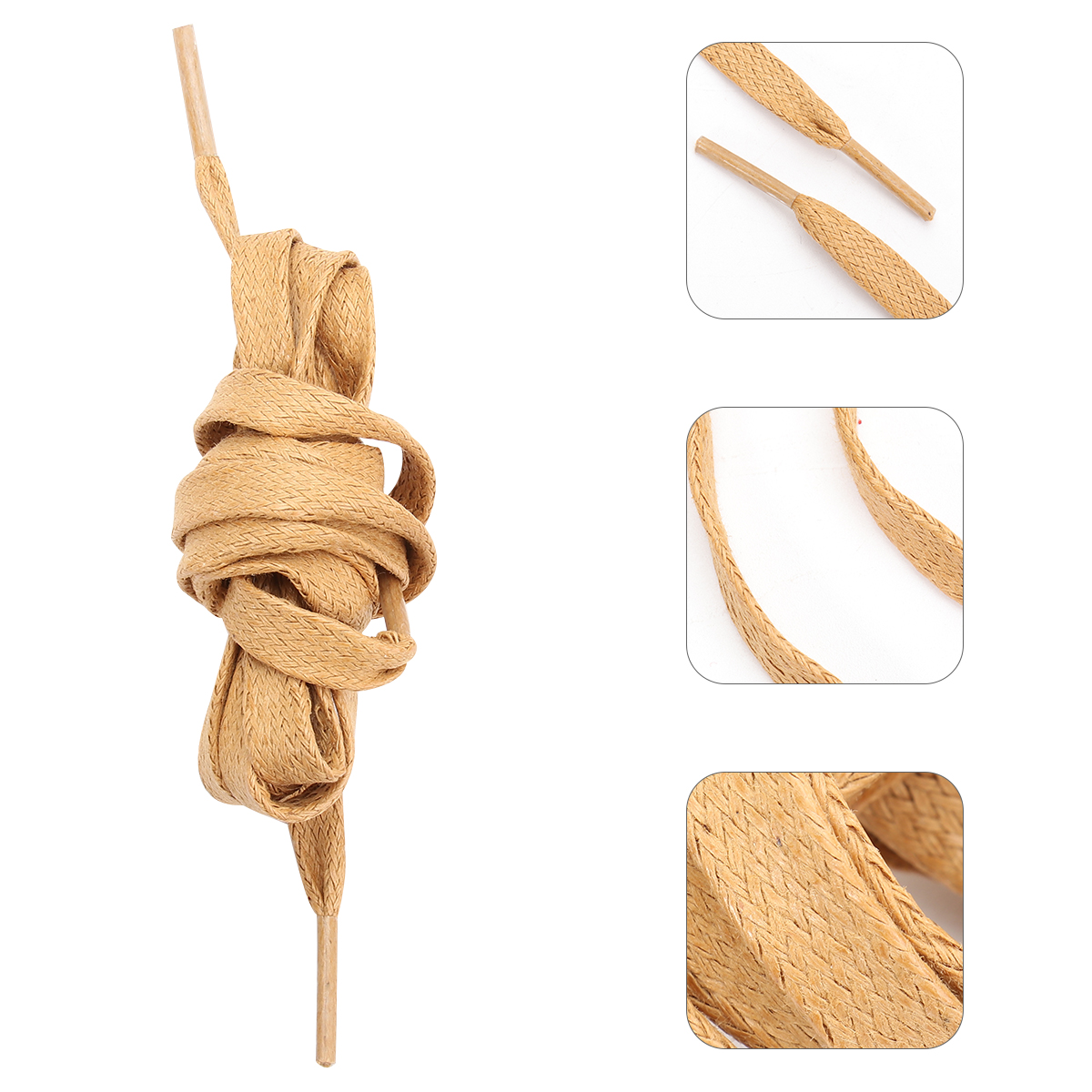 Flat Waxed Shoelaces Cleat Round for Sneakers Tieless Black Men Water Proof