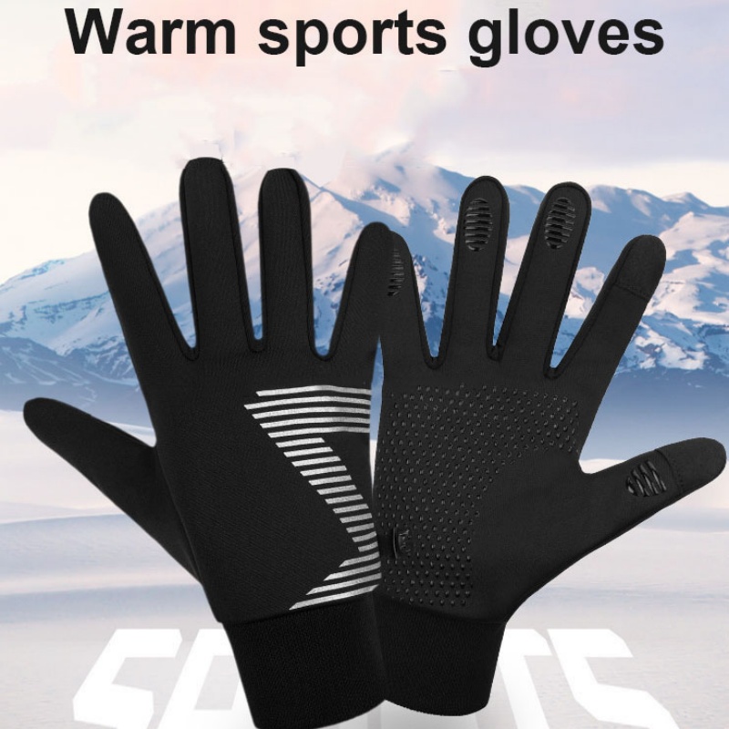 2024 New Winter Gloves Waterproof Anti Slip Full Finger Gloves Velvet Breathable Gloves For Outdoor Cycling Ski Fitness Camping
