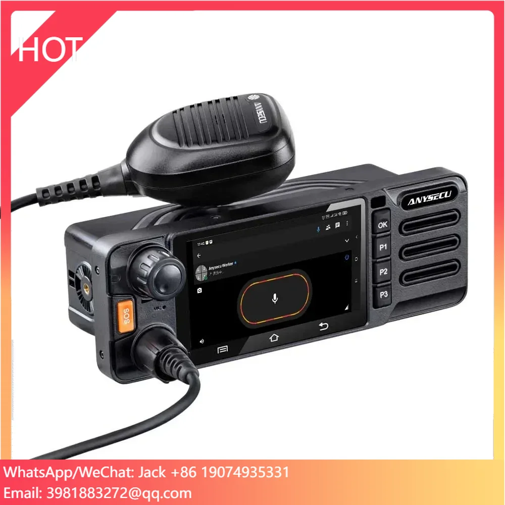 W9 Big Screen Mobile Radio 4G Wifi LTE Dual Band Long Range Car Walkie Talkie Zello Radio Realptt Two Way Radio