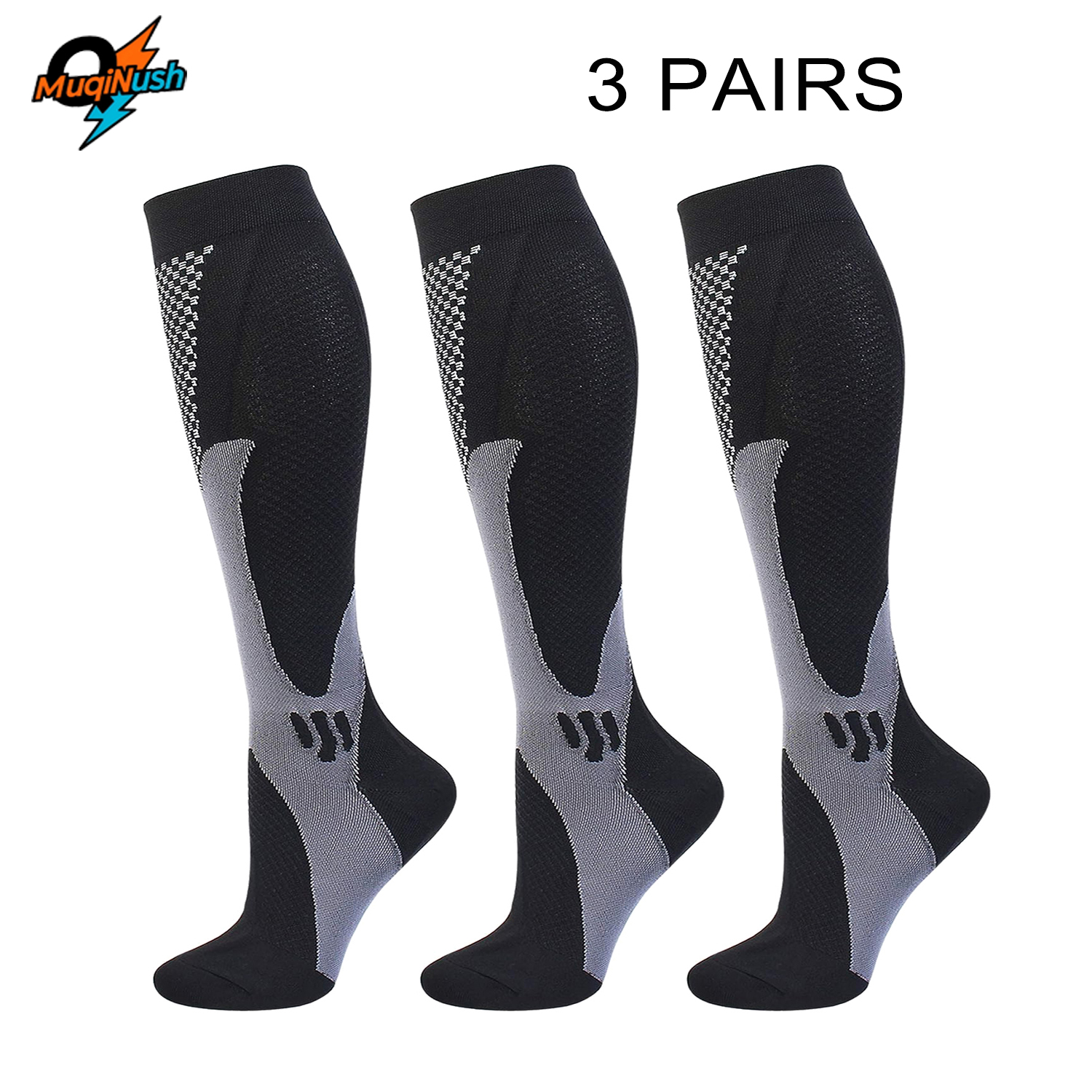 MuqiNush Men's and Women's Compression Stockings Are the Best Support for Nurses Running Hiking Rehabilitation Sport Riding Use
