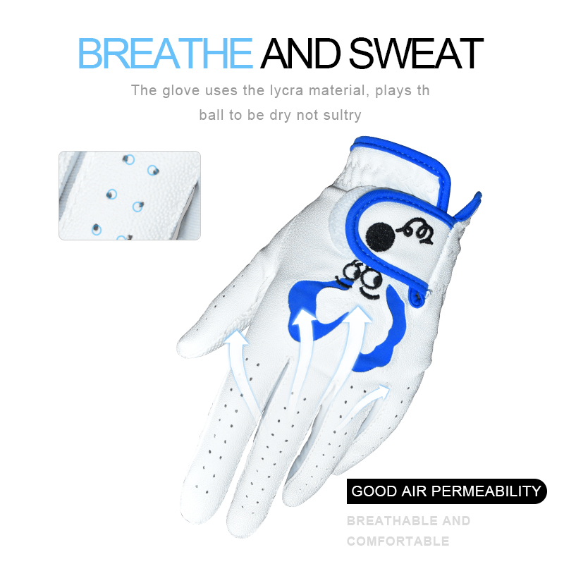 Golf Gloves Children's Golf Gloves Breathable Soft Comfortable A Pair Kids Youth Contest Outdoor Training Protect Hands Gift Set
