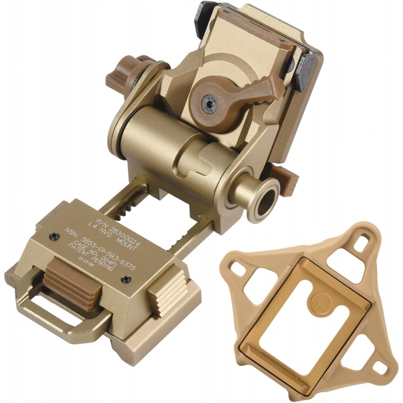 FANDAO Metal L4 G24 L4G24 NVG Mount Helmet Bracket Holder For PVS15 PVS18 GPNVG18Night Vision Goggles J Arm Stent Skip Fast OPS