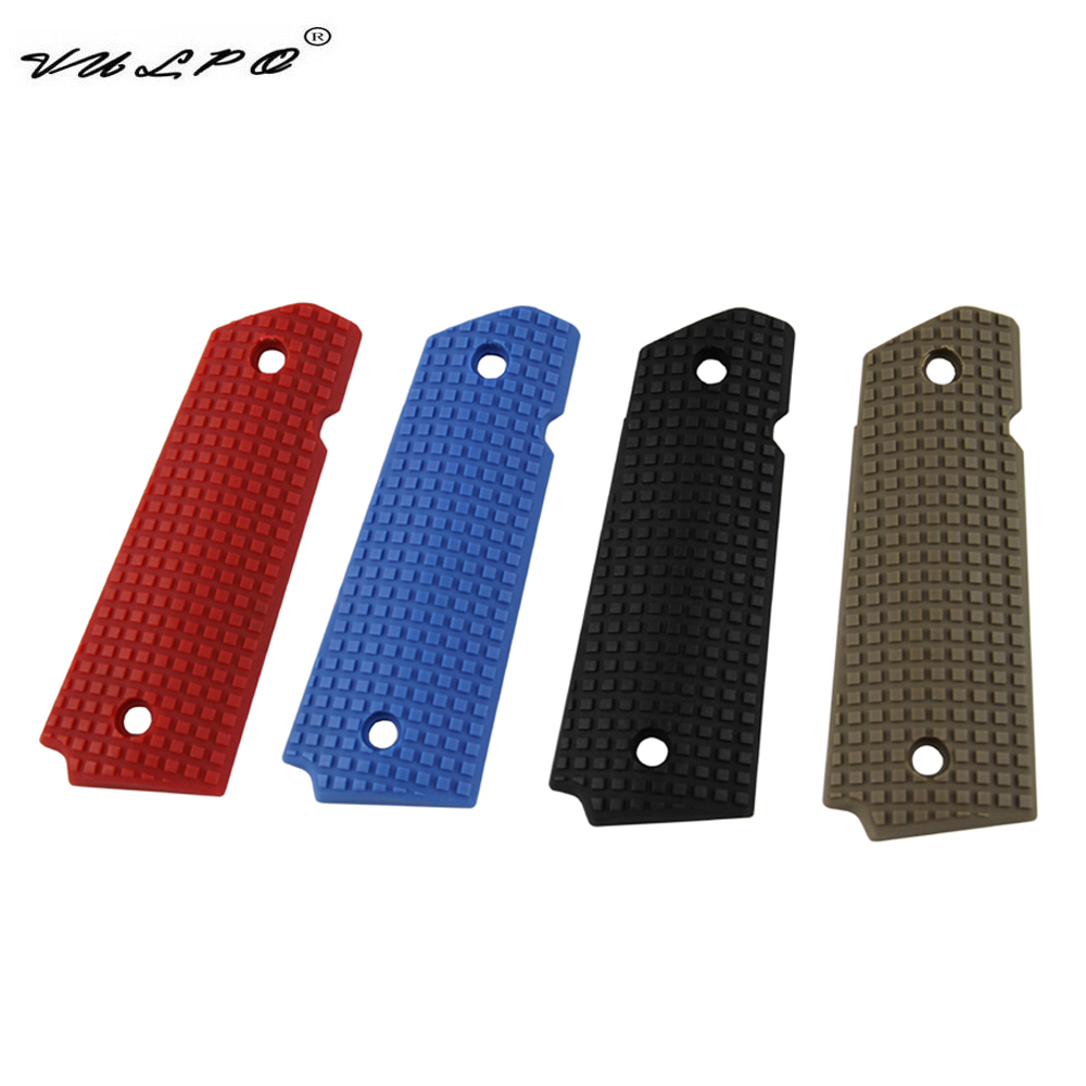 VULPO New Tactical 1911 Pistol Grip cover for Hunting Pistol 1911 Serires BK DE Blue Red