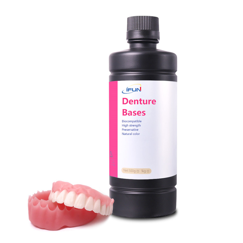 1kg 3D Printer Materials Biocompatible Denture Bases Transparent And Hydrophobic Resin For Dental Surgery Guide Plates