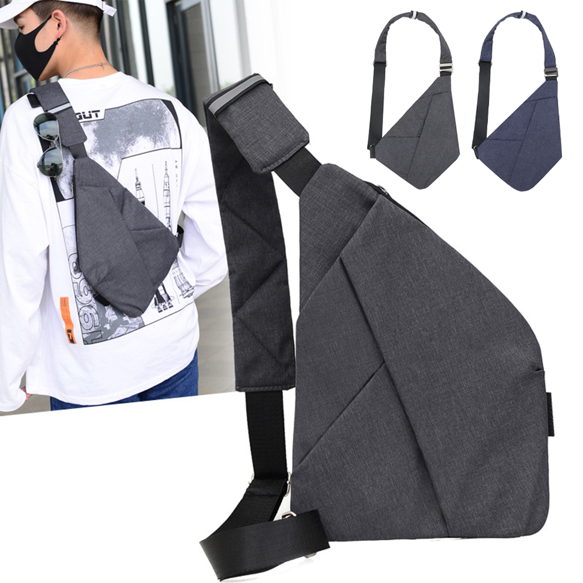 Tactical Gun Bag Multifunctional Fashion Shoulder Messenger Pouch Lightweight Outdoor Sports Bag Travel Camping Leisure Pack