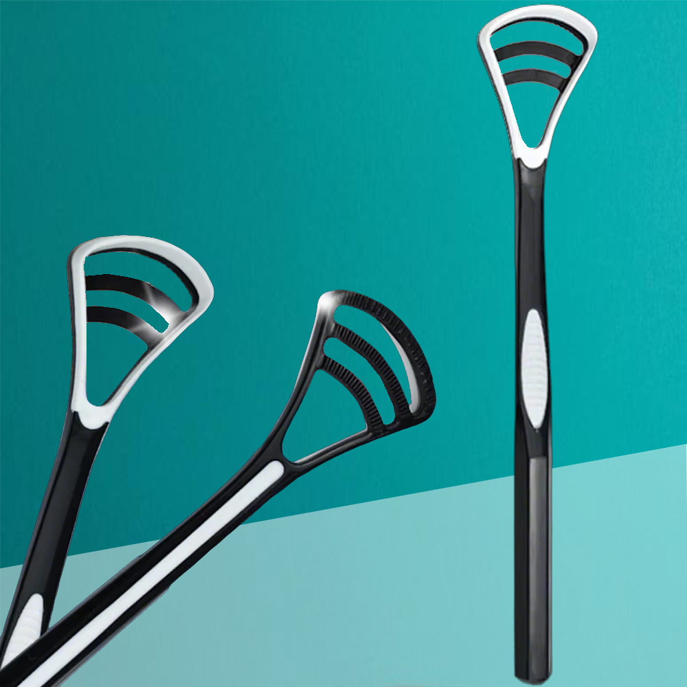 Soft Silicone Tongue Scraper Brush Oral Cleaner for Bad Breath Removal Tongue Bacteria Cleaning Hygiene Tool