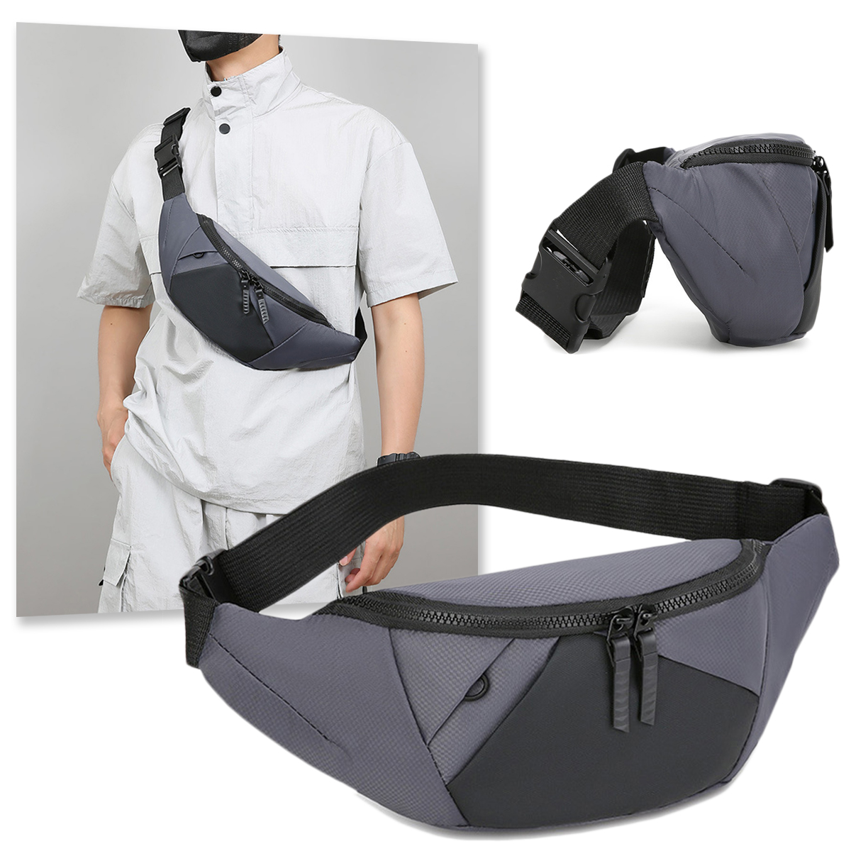 New Men's Waist Bag Sports Leisure Messenger Pouch Outdoor Hunting Military Tactical Storage Pack for Cycling Touring and Hiking