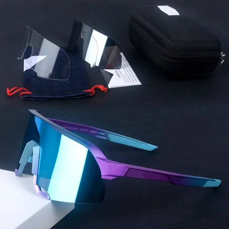 Cycling Glasses Riding Glasses Sunglasses UV100% Bicycle Goggles Wind Resistance Reduction Sports Safety Goggle Sun Glasses