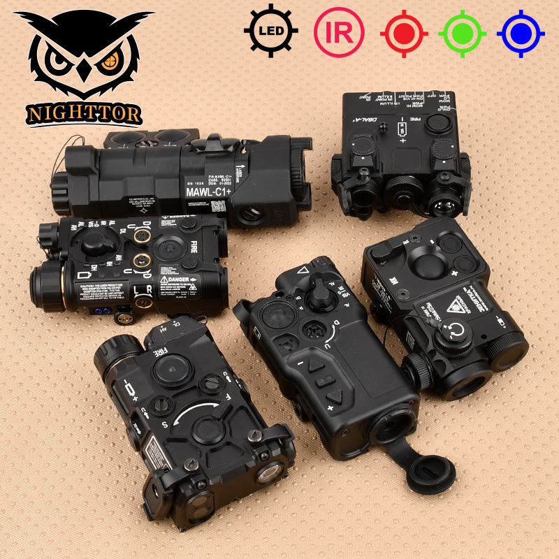 DBAL OGL RAID-X NGAL MAWL Perts-4 Rifle All Metal Series Red Laser Indicator LED Weapon Hunting Scout Light M300 M600 Flashlight