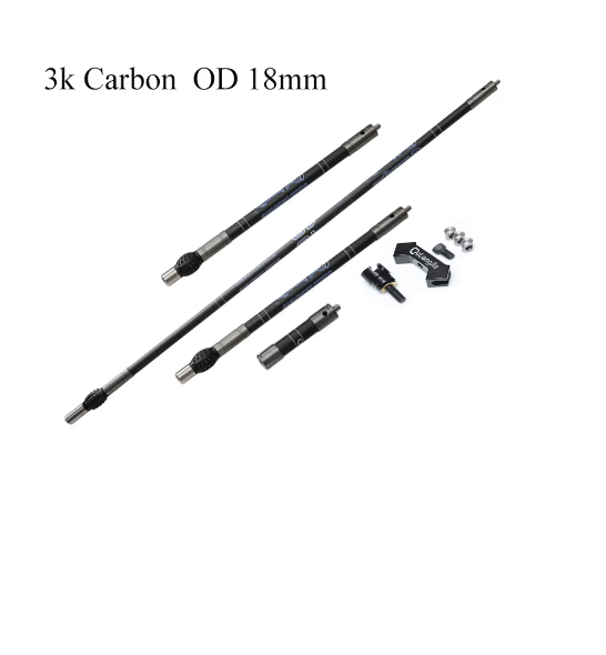 OD18mm Archery Carbon Stabilizer Bar Balance Rod Side Extender Bar Damper For Recurve Compound Bow Hunting Shooting Accessories