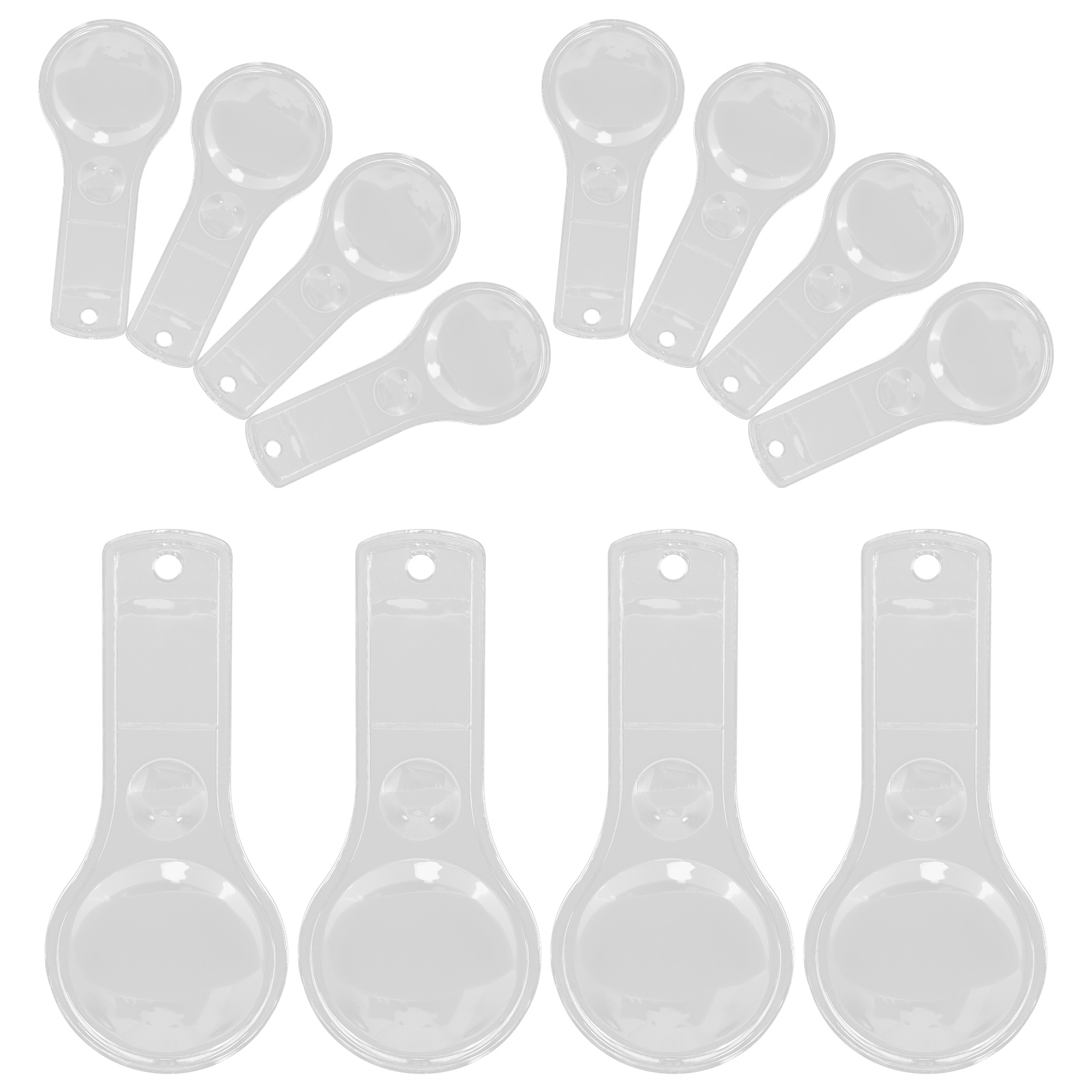 12 Pcs Magnifying Glass Small Lightweight Dual Lens Portable Reading Small Magnifying Glass Magnifier Electronics